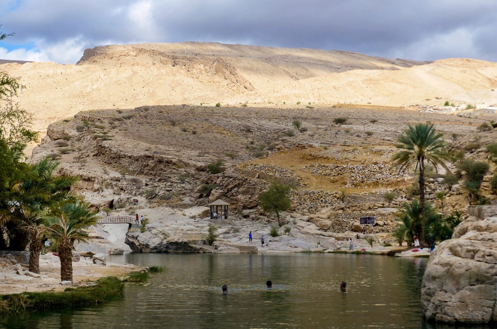 swim in wadi bani khaled Natural pools